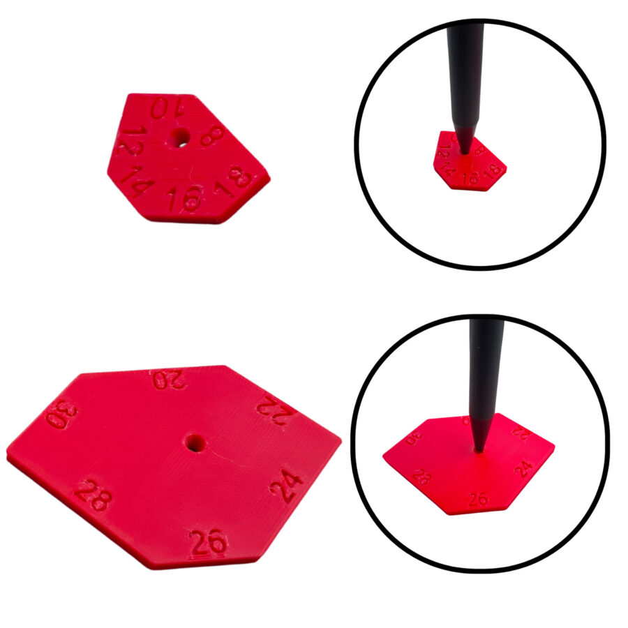 Szablon stolarski do trasowania – miernik do równoległych linii 8–30 mm