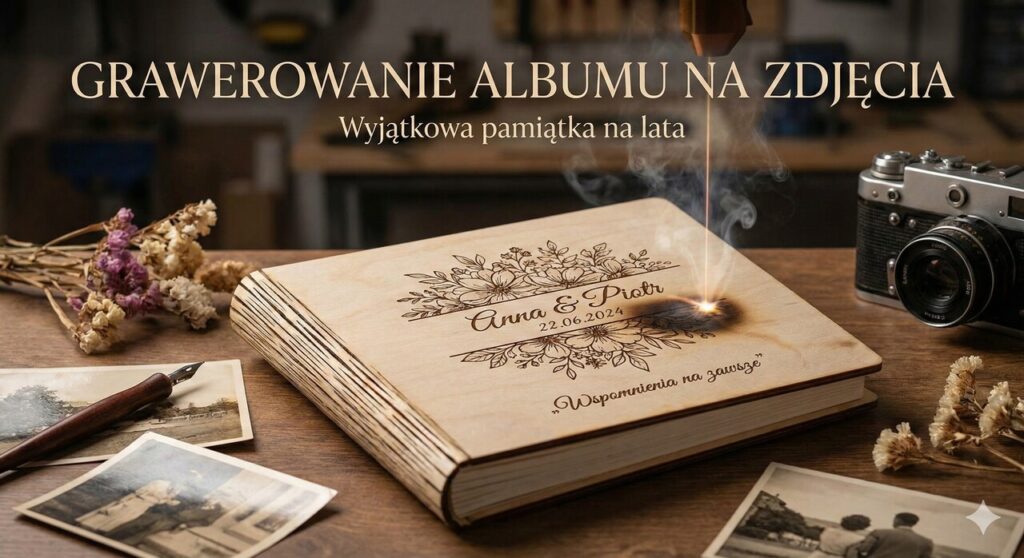 grawerowany album