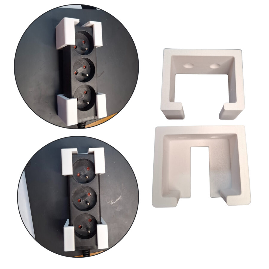 Uchwyt / wieszak na przedłużacz do montażu na ścianie lub pod blatem