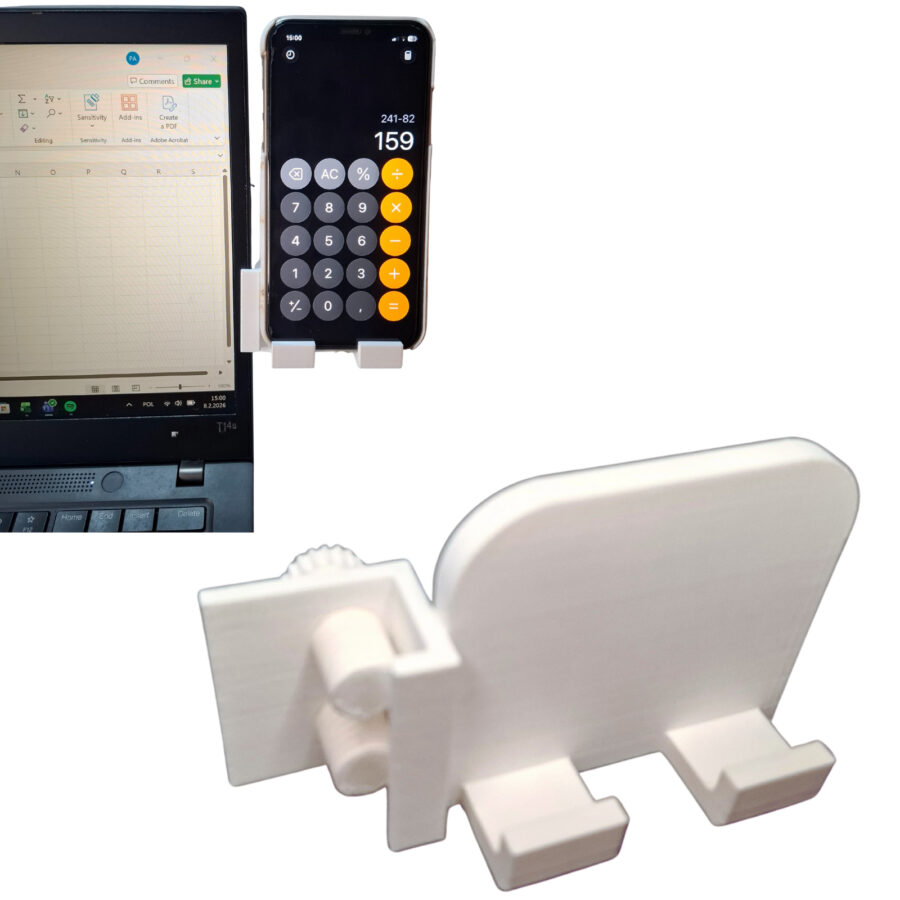 Uchwyt na telefon montowany na ekranie laptopa